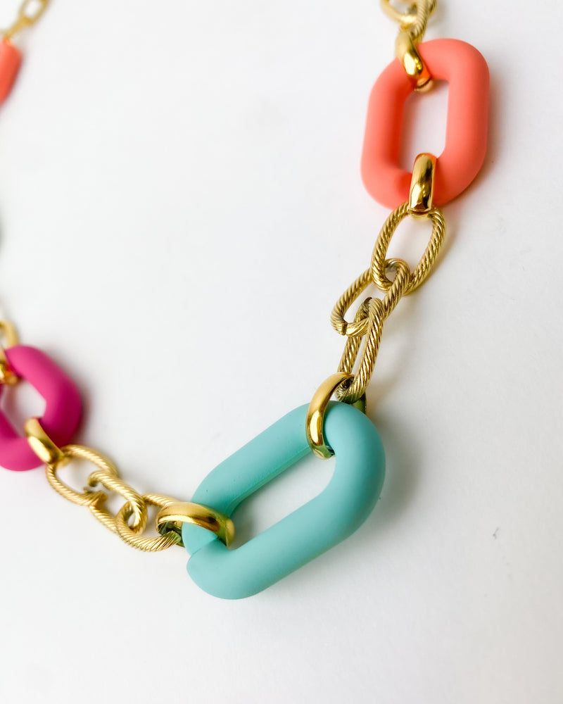 PULSERA ESLABÓN COLOR