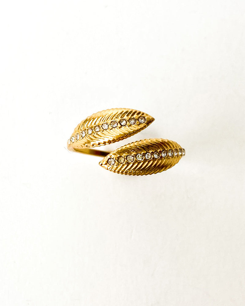 ANILLO CIRCONITAS HOJAS
