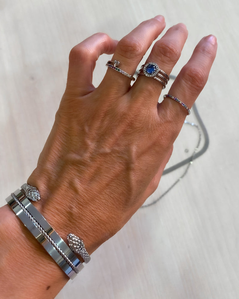 ANILLO CRISTAL AZUL