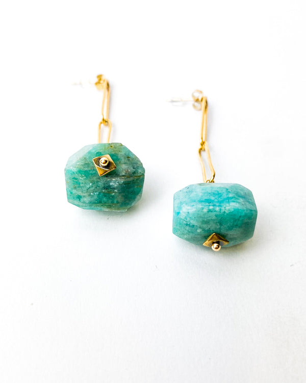 PENDIENTES NATURAL VERDE
