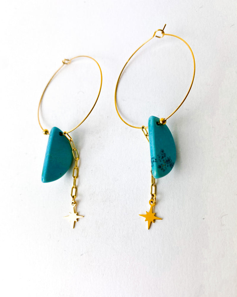 PENDIENTES MALAQUITA
