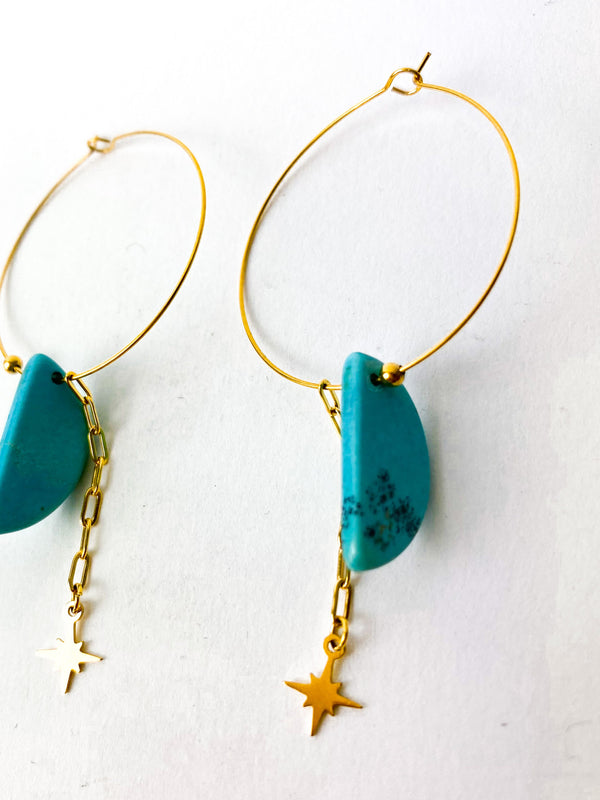 PENDIENTES MALAQUITA