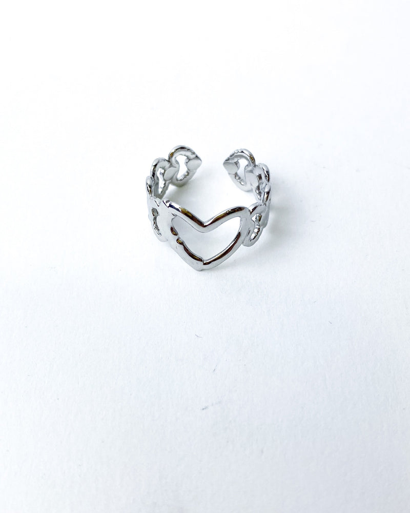 ANILLO CORAZÓN ACERO