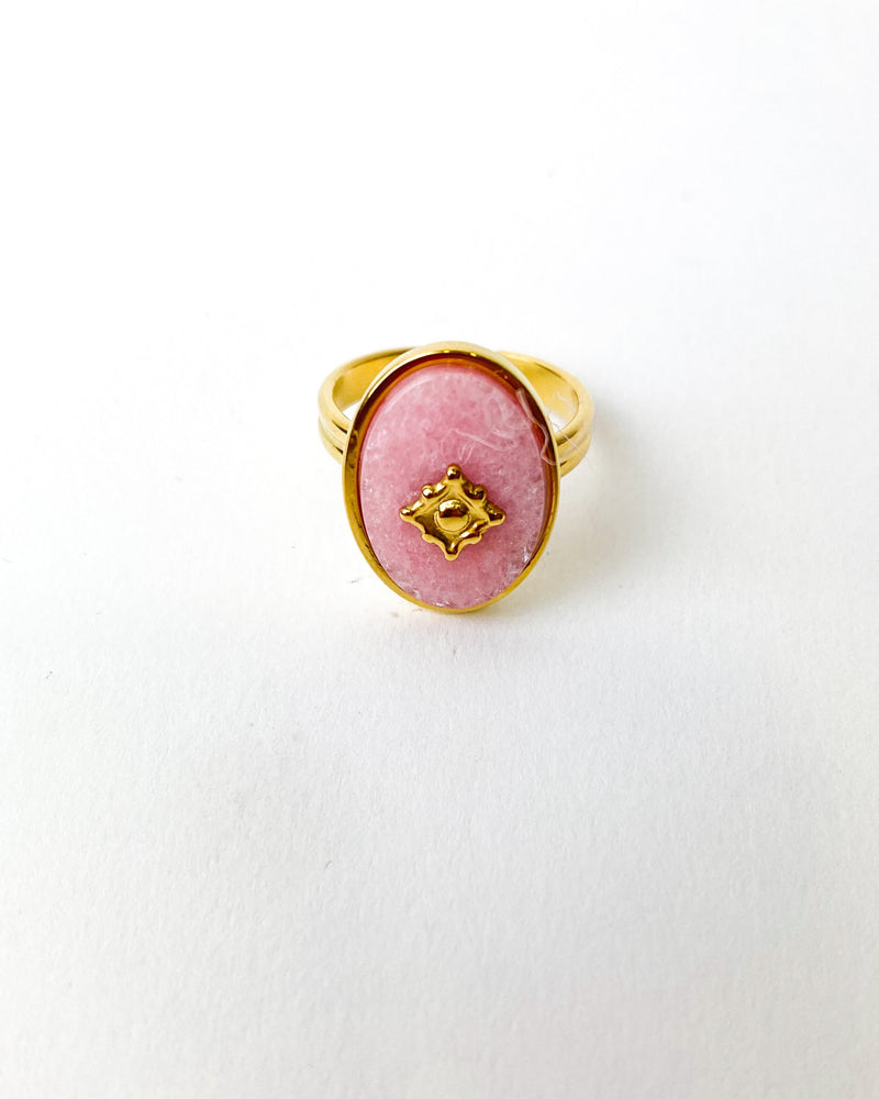 ANILLO OVAL ROSADO