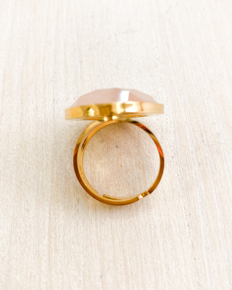 ANILLO PIEDRA NATURAL ROSE