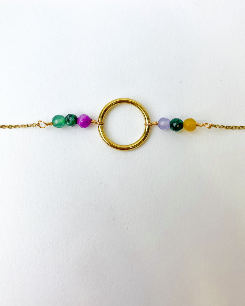 PULSERA PIEDRAS COLOR