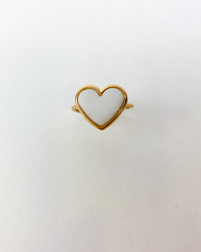 ANILLO CORAZÓN BLANCO