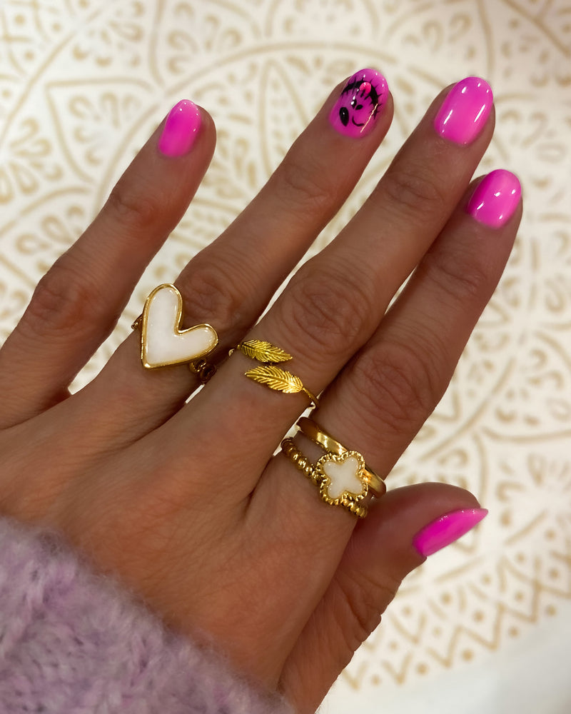 ANILLO BOLA BLANCO