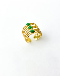 ANILLO HILOS VERDE