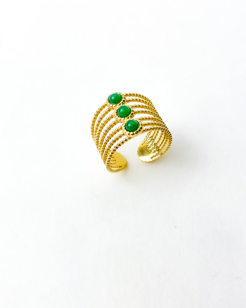 ANILLO HILOS VERDE