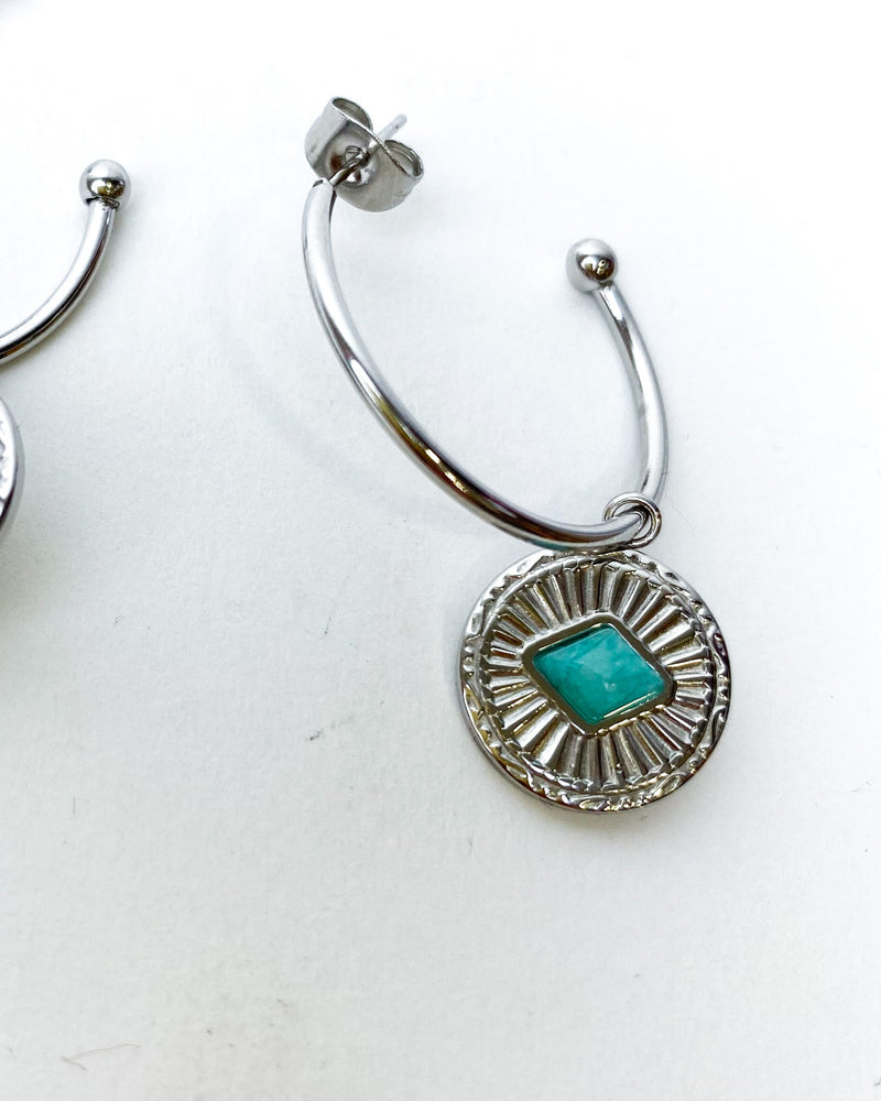 PENDIENTES ARO TURQUI