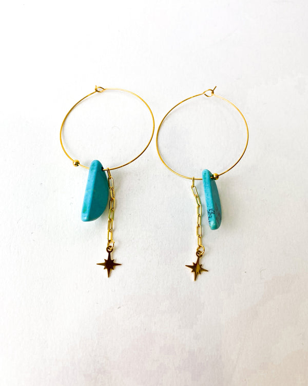 PENDIENTES MALAQUITA