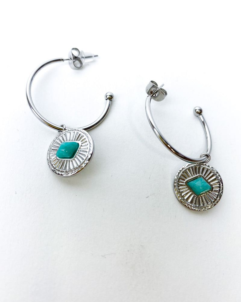 PENDIENTES ARO TURQUI